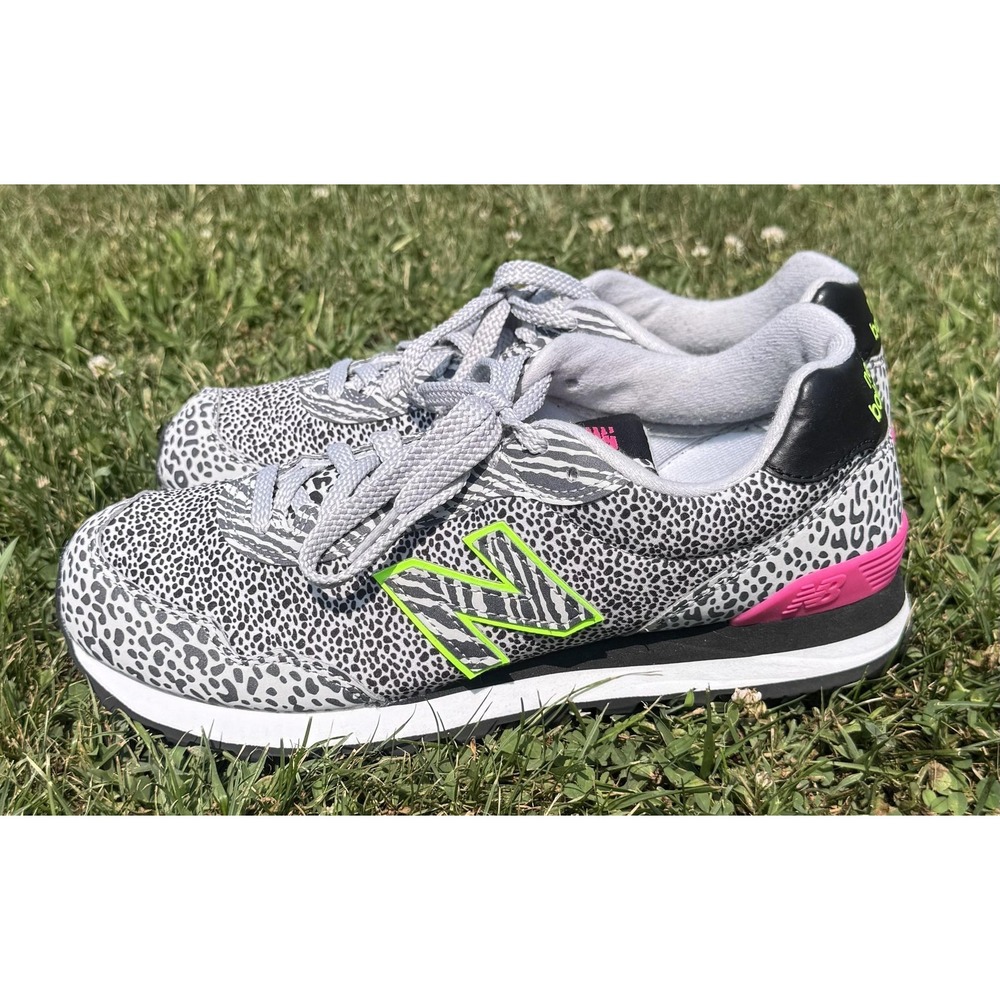 New Balance 515 Womens Gray Leopard Animal Print Sneakers WL515AN3 Size 10 - Picture 3 of 14